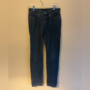 Women’s Prana Dark Gray Kara Skinny Jeans, Low Rise, Size 0/25